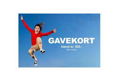 Gavekort Trampolincenter.dk 500,- kr